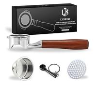 Flat port bottom filter 54 mm for Breville/Sage - suitable for Barista Express, Pro, Touch, Bambino and Bambino Plus, infuser - rosewood handle - includes 18-21 g filter basket and disc screen