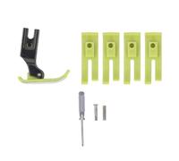 Flat Presser Foot Plastic Steel Universal Walking Foot Industrial Sewing Machine Presser Foot Non Adjustment Design Prevent Wear Professional Sewing Tool for Heavy Duty Fabric and