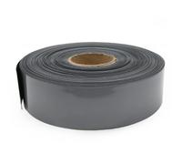 Flat PVC Heat Shrink Tubing PVC Heat Shrink Tube Multicolor 17mm-80mm Width x 1 Meter(Silver Gray,Width 55mm x 1meter)