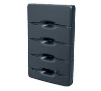 Flat Rainwater Tank 400L - Slim Wall-Mounted Water Storage, Durable & Weather-Resistant, UV & Frost-Proof, Anthracite or Grey, Ideal for Garden & Outdoor Use (Anthracite)