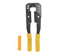 Flat Ribbon Cable Crimper High Carbon Steel Durable Ergonomic Hand Wire Crimping Plier with Die Holder for Professional Electricians and DIY Enthusiasts SK 214 Model 240mm Length