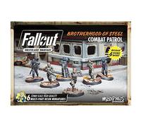 Flat River Group Fallout Wasteland Warfare: Brotherhood of Steel - Combat Patrol - 6 Miniature, Unpainted, 32mm Figure, RPG