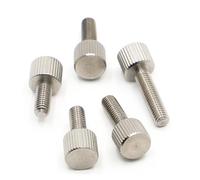 Flat Round Head Hand Tighten Thumb Screw M2 M2.5 M3 M4 M5 M6 Chassis Thumb Bolt Adjust 304 Stainless Steel(5mm,M4 2pcs)