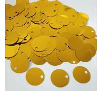 Flat Round Sequins 50g Multicolor 20mm With 3mm Hole For Crafts(Dark Gold 50g)