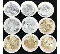 Flat Round Sequins, PVC Glitter Loose Sequin Flat Round Oval 10-20mm Multicolor for Sewing Craft 75-150pcs(Glitter Gold,20mm 75pcs)
