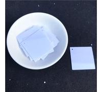 Flat Round Sequins, Sequins 100pcs Multicolor 30mm Square Flat Loose with 1 Hole for Sewing Crafts(Solid White)