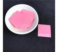 Flat Round Sequins, Sequins 100pcs Multicolor 30mm Square Flat Loose with 1 Hole for Sewing Crafts(Solid Peach Pink)