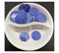 Flat Round Sequins, Sequins 20mm Flat Round Slide Hole Glitter Multicolor 50 Pcs PVC Sewing Wedding Craft(Dark Blue)