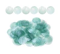 Flat Round Shell Shells - Pack of 100 Earring Crafts - Sea Shells Coin Beads Connectors, for Hobby Crafts, Beginners, Adults, Girls, Art Students, Parties, Home, Creative Room, Studio