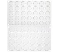 Flat Round Silicone Mold Mini Pie Biscuit Dessert Chocolate Caramel Candy Epoxy Resin UV Jewelry Soap Mold