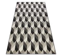 RugsX Flat Rug in Black | Size: 200 cm x 290 cm RUGSX Black 200 cm x 290 cm