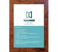 FLAT RUSTIC BROWN TEAK PICTURE PHOTO FRAME HOME OFFICE WORK GIFT PRESENT 10" X 8" 10" x 8" ( 254mm x 203.2mm)