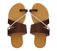 Flat Sandals For Women Leather Thong Sandals Rhinestone Strap Flip Flops Wide Open Toe Sandal Casual Beach Sandal Comfort Roman Slippers Retro Walking Shoes Comfort Fit Outdoor Sandalen
