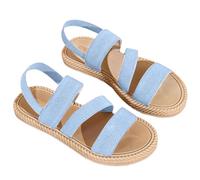 Flat Sandals for Women Wedding Women's Summer Flat Sandal Open Toe Slingback Comfortable Sandal Non Elastic Ankle Strap Walking Sandals Outdoor Sport Walking Casual Sliders for Women Heels