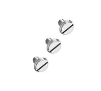 Flat Screws 4.1mm Replacement for Cartier Love Bracelet Silver Size16-19 3PCS Screw (Silver)