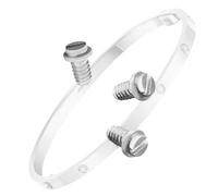 Flat Screws Replacement for Cartier Love Bracelet Screws 3.90mm 3 PCS (Silver)