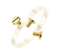Flat Screws Replacement for Cartier Love Bracelet Screws 4.1mm 3 PCS (Gold)