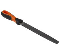 Flat Second Cut File 8 Inch Double Cut With Handle Metalworking Hand Tool