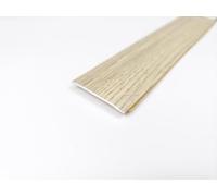 Flat Self-Adhesive Vinyl Door Bar | Cover Trim - 900mm | 37mm Wide Transition Strip | Easy Install Threshold Trim for LVT, Vinyl, Laminate, Wood & Tile Flooring | Durable Finish (Limestone)