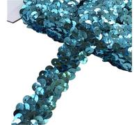 Flat Sequins Strip Trim, 20mm Multicolor Sequin Trim Ribbon 2 Yards for Crafts(14)