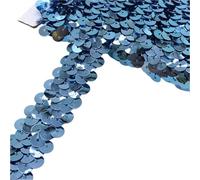 Flat Sequins Strip Trim, Sequin Trim 2 Yards 20mm Multicolor(15)