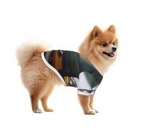 Flat Shaped Stone Relief Cute Dog and Cat T-Shirt - Soft and Breathable Pet Apparel for Small to Large Dogs and Cats