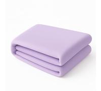 Flat Sheet Bed Linen Soft Easy Care PolyCotton Blend Plain Dyed Flat Bed Sheet (Single, Lilac)