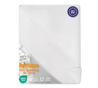 Bed sheets without elastic cotton 180x220 cm - Bed sheets without elastic and sheets cotton fabric white and boil-proof with Oeko-Tex certificate