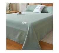 Flat Sheet Only Single/Twin Double/Queen King Bed Sizes 100% Waffle Cotton Flat Sheet Ultra Soft and Breathable Bedding Top Sheet (Color : Blue A, Size : 240x270cm-94x106 in)