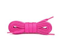 Flat Shoe Laces 120cm Polyester Fashion Shoelaces for Trainers and Sneakers | Durable Colourfast Replacement Laces for 6-8 Eyelet Shoes | 1 Pair (Neon-Pink | 120 cm - 47 inch - 6 to 8 eyelet pairs)
