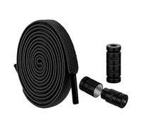 Flat Shoe Laces - Portable Shoe Laces Buckle | No Tie Shoe Laces For Lazy People, Adjustable Elastic Shoe Laces Replacement For Hiking Shoes, Sneakers, Boots And Sports Shoes Accessories, Black, Refer
