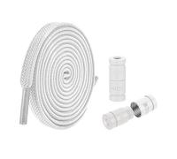 Flat Shoelaces - Elastic Shoelaces | No Laces | Flat Shoelaces | Elastic No-Tie Unisex Shoelaces | Good Toughness Lazy Shoes Strings for Sports Shoes, Boots, Hiking Shoes, White, Siehe Beschreibung