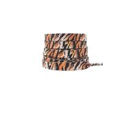 Flat Shoelaces for Sneakers Print Animal Leopard Zebra Snake Shoe Laces Creative Unisex Casual Canvas Shoelace 1 Pair(White yellow tiger,140cm)