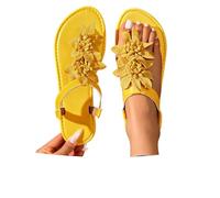 Flat Shoes for Women & Girls Flat Sole Slides Bohemian Style Walking Sandals Elegant Clogs Espadrilles Wedges Easy Care Anti Skid Oktoberfest Fathers Day
