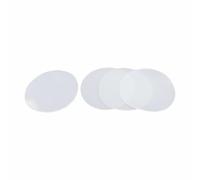 Flat Silicone Gasket 5pcs High Temperature Resistant White Solid Round Silicone, Non Slip Mat Seal Gaskets Pad Thick 1 to 8mm(20MM*3MM)