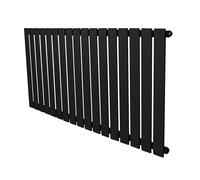 Monstershop Flat Single Column Radiator - 600 x 1190mm - Black Monstershop Black
