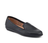 Flat-Soled Casual Slip-On Shoes - Black Size 6