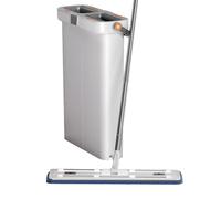 Flat Squeeze Mop Bucket, Floor Cleaning Mop System, Wet Dry Mop Set, Flat Mop With Bucket, Microfiber Mop For Floors, 360 Rotating Mop Head, Tile Cleaning Mop Set, Compact Mop Bucket System