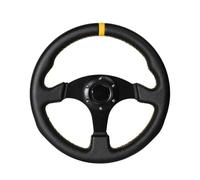 Flat Steering Wheel Drift Simulation Racing Game Steerings Wheel For Universal 330mm/13 Inch Car Steering Wheel(Yellow)