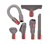 Flat Suction Nozzle Head Attachment Kit,compatible For Dyson, V15 V12 V11 V10 Mattress Brush Head Round Brush Soft Brush Vacuum Cleaner Accessories