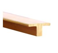 Flat T-Shaped Brass Threshold Stripd, Extra Narrow Doorway Transition Strips Wood to Tile, Stair Wall Edging Trim Transition Bar/W*H/12 * 6.M(0.47 * 0.25 in)