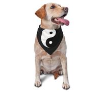 Flat Tao Symbol Pet Bandana-Triangle Scarf for Cats Dogs Adjustable