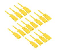 Flat Test Hook 20pcs Pure Copper Elasticity Circuit Testing Clips for Accurate Electrical Testing Power Supply Multimeter ABS Plated Brass Low Frequency Durable Spring Loaded (Yellow)