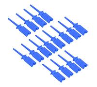 Flat Test Hook 20pcs Pure Copper Elasticity Circuit Testing Clips for Accurate Electrical Testing Power Supply Multimeter ABS Plated Brass Low Frequency Durable Spring Loaded (Blue)