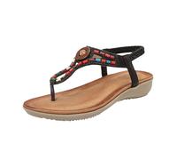 Flat Thong Sandals For Women, Boho Walking Sandals For Women, Slip On, Retro Colorful Beads Strappy Sandal, Casual Comfort Breathable Beach Shoes, Glistening Crystal Sling Back Sandal, Ethnic Shoes
