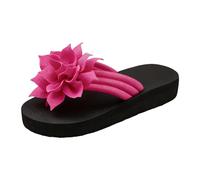 Flat Thong Sandals With Floral Design Summer Casual Beach Slide Sandals For Outdoor Relaxation Unfussy Comfort for Sunny Days