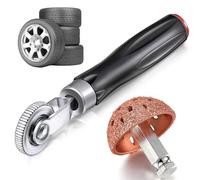 Flat Tire Repair Kit | Multi-Purpose Tire Buffing Wheels and Patch Roller | Convenient RepairTire Patch Set, Scraper Repair Tool for Vehicle