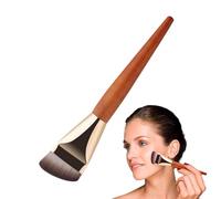 Flat Top Foundation Brush - Flat Head Brush, Thin Traceless Liquid Brush | Liquid Foundation Makeup Brush with Wooden Handle, Face Makeup Tool, Contour Brush for Women and Girls, Wooden