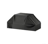 Flat Top Gas Grill Cover With Semi-Enclosed Trapezoidal Geometry Waterproof Polyester Build And Dependable Wind-Stable Securing Method