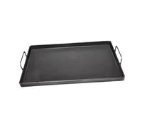 Flat Top Grill Plate, Iron Griddle Pan for Cooking and Dining, Easy to Clean Cast Iron Skillet for Camping, Parties, and Kitchen Use- 30x20cm